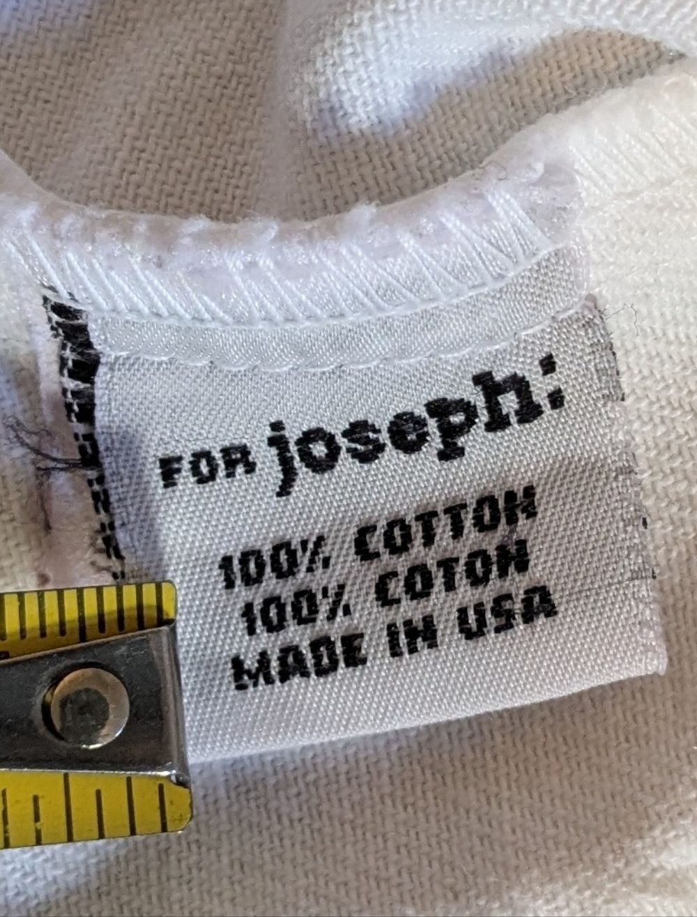 Vintage 80-90s White Jean Denim Jacket Cropped Fitted For Joseph S Classic - Picture 8 of 9